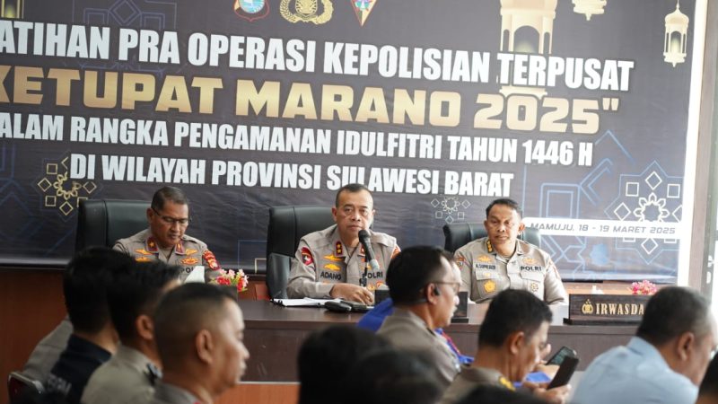 Kapolda Sulbar Resmi Buka Latihan Pra Operasi Ketupat Marano