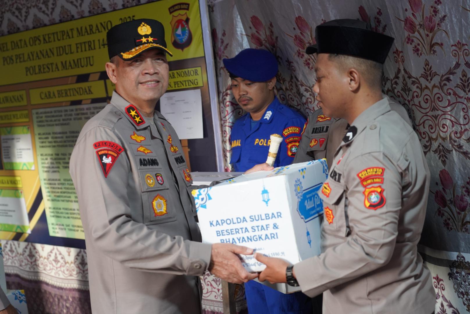 Kapolda Sulbar Tinjau Posko Operasi Ketupat, Pastikan Kesiapan Personel