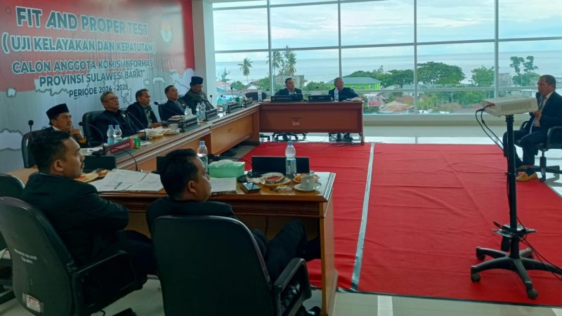 Komisi I DPRD Sulbar Gelar Fit and Proper Test Calon Komisi Informasi