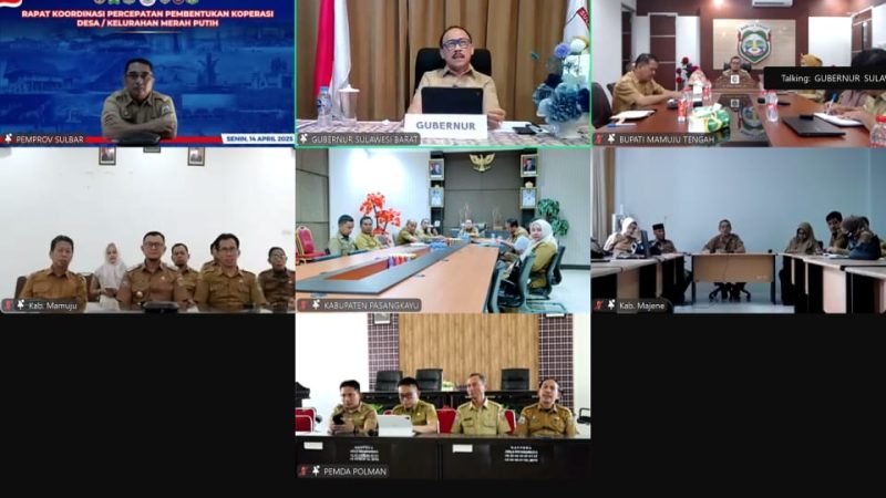 Inspektorat Sulbar Ikut Virtual Bersama Gubernur Terkait Instruksi Presiden