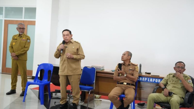 Sidak ke OPD, Wagub Sulbar didampingi Sekprov, Inspektur dan Kepala BKD