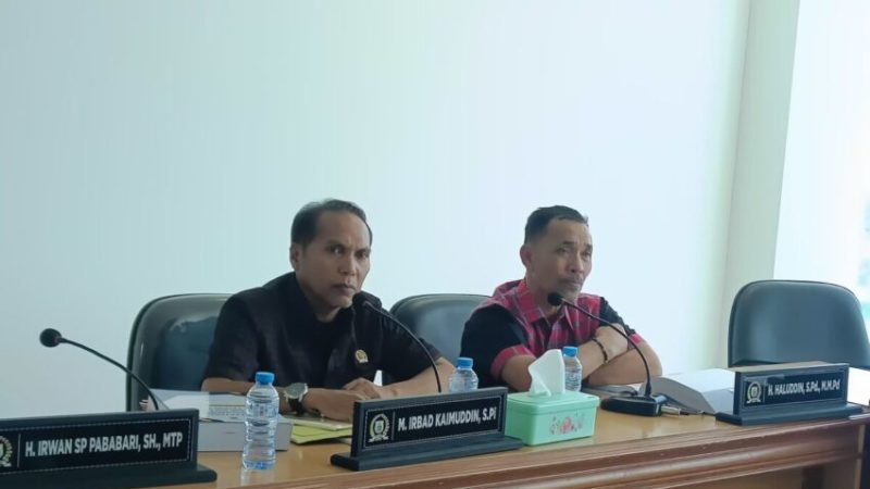 Komisi I DPRD Provinsi Sulbar Gelar Raker Bahan LKPJ Gubernur Tahun 2024
