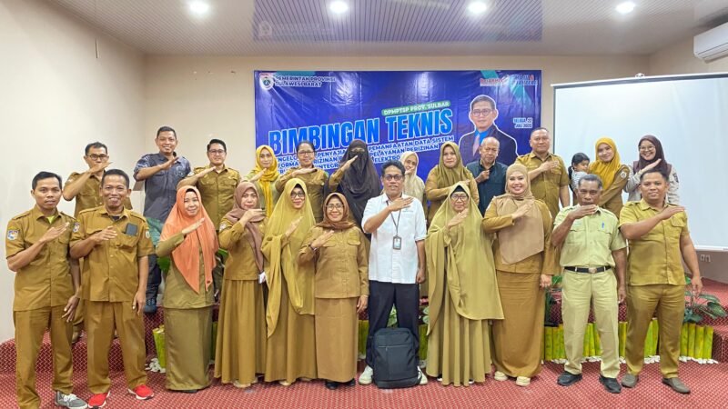 Data Berkualitas, Layanan Optimal: DPMPTSP Sulbar Gelar Bimtek Sistem Perizinan