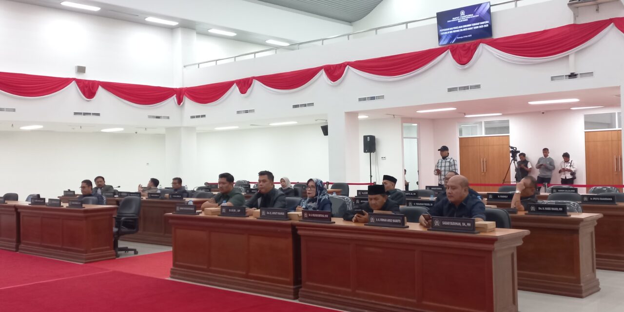 Paripurna DPRD Sulbar, Penyerahan dan Penjelasan Gubernur Terhadap Ranperda RPJMD 2025–2029