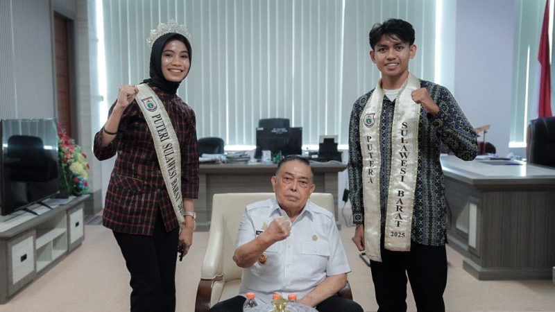 Wagub Salim Terima Audiens Perwakilan Duta Pariwisata Sulbar