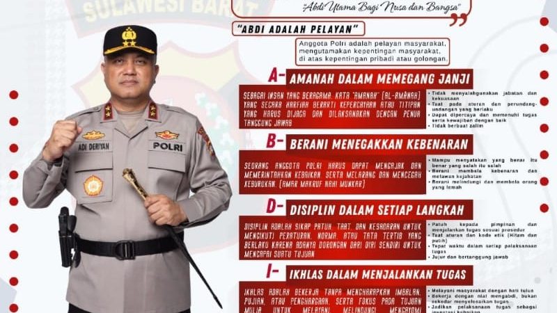 Kapolda Sulbar Terus Gaungkan Commander Wish: “Abdi Adalah Pelayan”