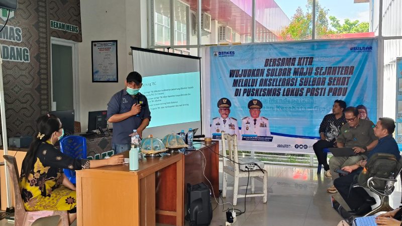 Di Puskesmas Tampa Padang Mamuju, Tim Sulbar Sehat Bahas Upaya Peningkatan Penemuan Kasus TB