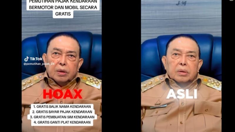 Video Deepfake Wagub Sulbar Terkait Pemutihan Pajak itu Hoaks