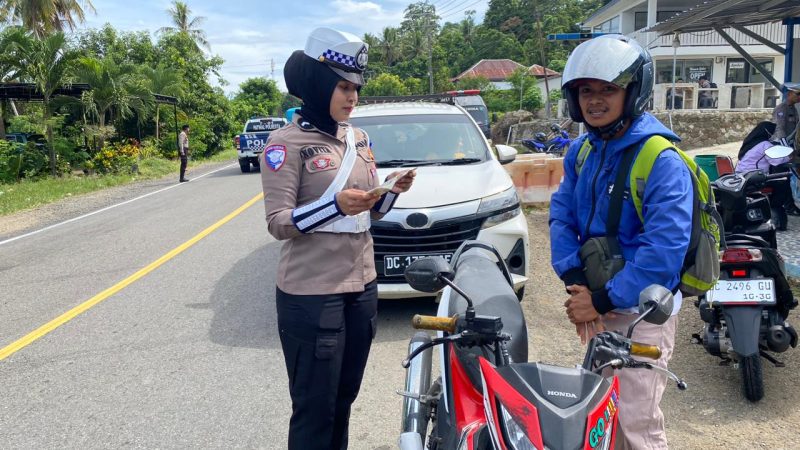 Sentuhan Polwan di Operasi Zebra Marano, Aktif Beri Edukasi Keselamatan