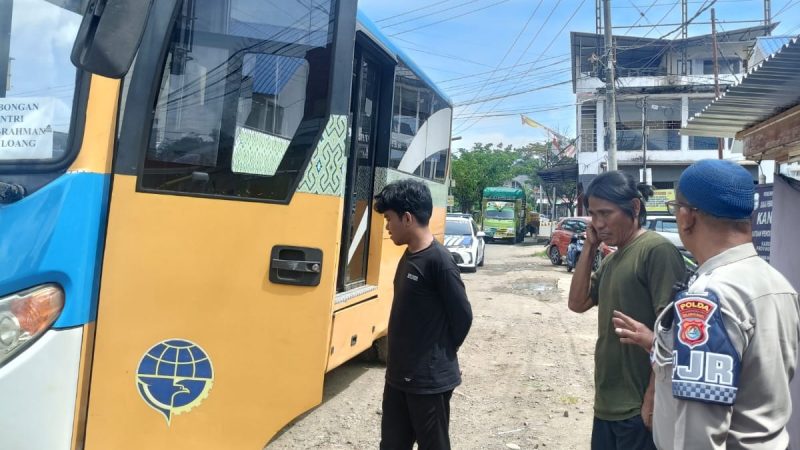 Bus Pelajar Berbahaya, PJR Polda Sulbar Sigap Bertindak