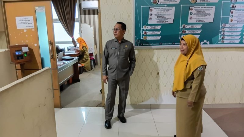 Kunjungan Kerja Sekprov Sulbar, Biro Organisasi Catat Kehadiran ASN 100 Persen
