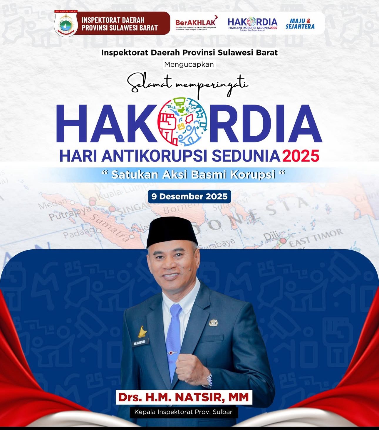Hari Antikorupsi Sedunia 2025, Inspektorat Sulbar Ajak Masyarakat Bersatu Basmi Korupsi