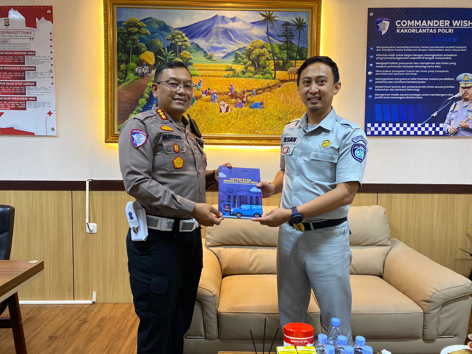 Dirlantas Polda Sulbar dan Jasa Raharja Perkuat Koordinasi