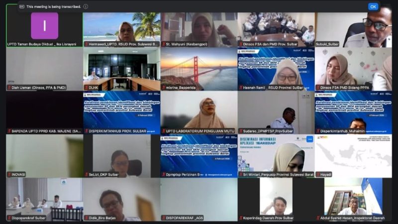 RSUD Provinsi Sulbar Ikuti Rakor Penyusunan Standar Pelayanan