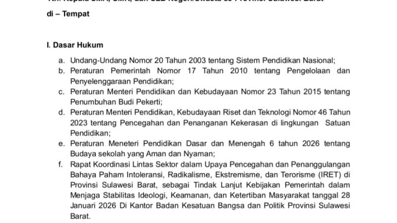 Pemprov Sulbar Batasi Penggunaan HP di Sekolah, Siswa Hanya Boleh Pakai untuk Pembelajaran