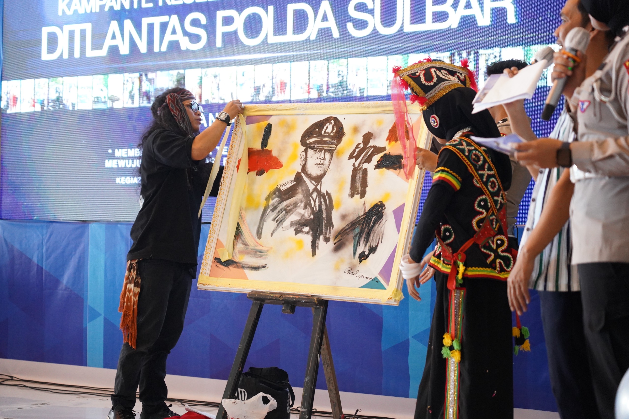 Gebrakan Baru Ditlantas Polda Sulbar: Kampanye Keselamatan Hidupkan Kreativitas Anak Bangsa