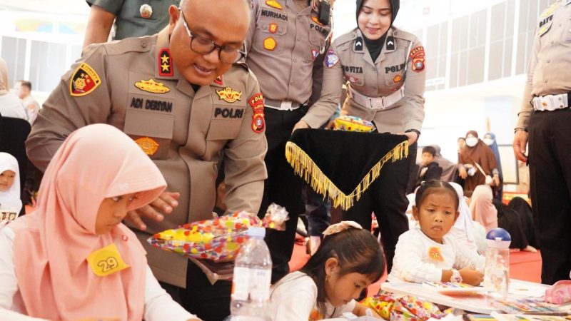 Kampanye Keselamatan Berlalu Lintas, Kapolda Sulbar Dukung Kreativitas Anak-anak dalam Lomba Menggambar dan Puisi