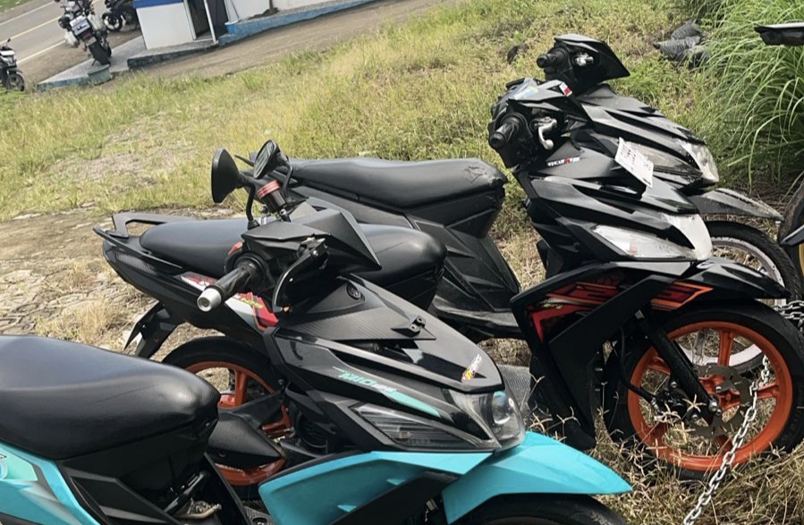 Satuan PJR Ditlantas dan Ditsamapta Polda Sulbar Bubarkan Balapan Liar