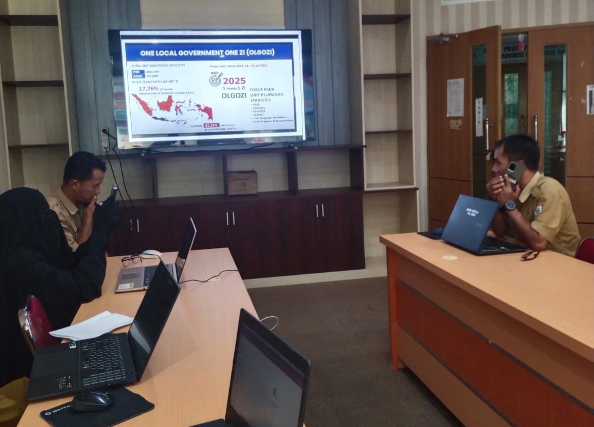 Wujudkan Wilayah Birokrasi Bebas Korupsi dan Bersih Melayani, Biro Organisasi Setda Sulbar Perkuat Zona Integritas