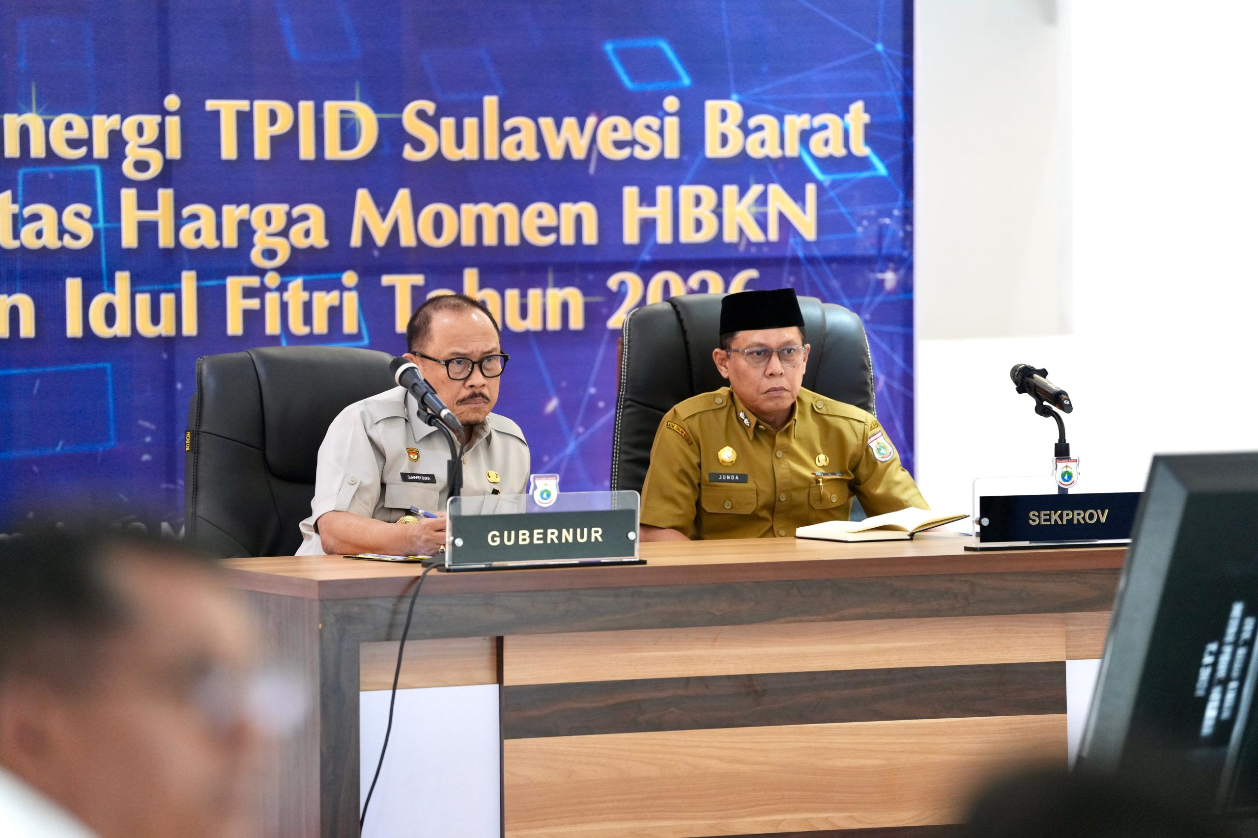 Gubernur Sulbar Pimpin High Level Meeting TPID, Bahas Strategi Jaga Stabilitas Harga