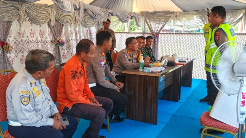 Dirlantas Polda Sulbar Cek Pos Pengamanan Operasi Ketupat di Mamuju