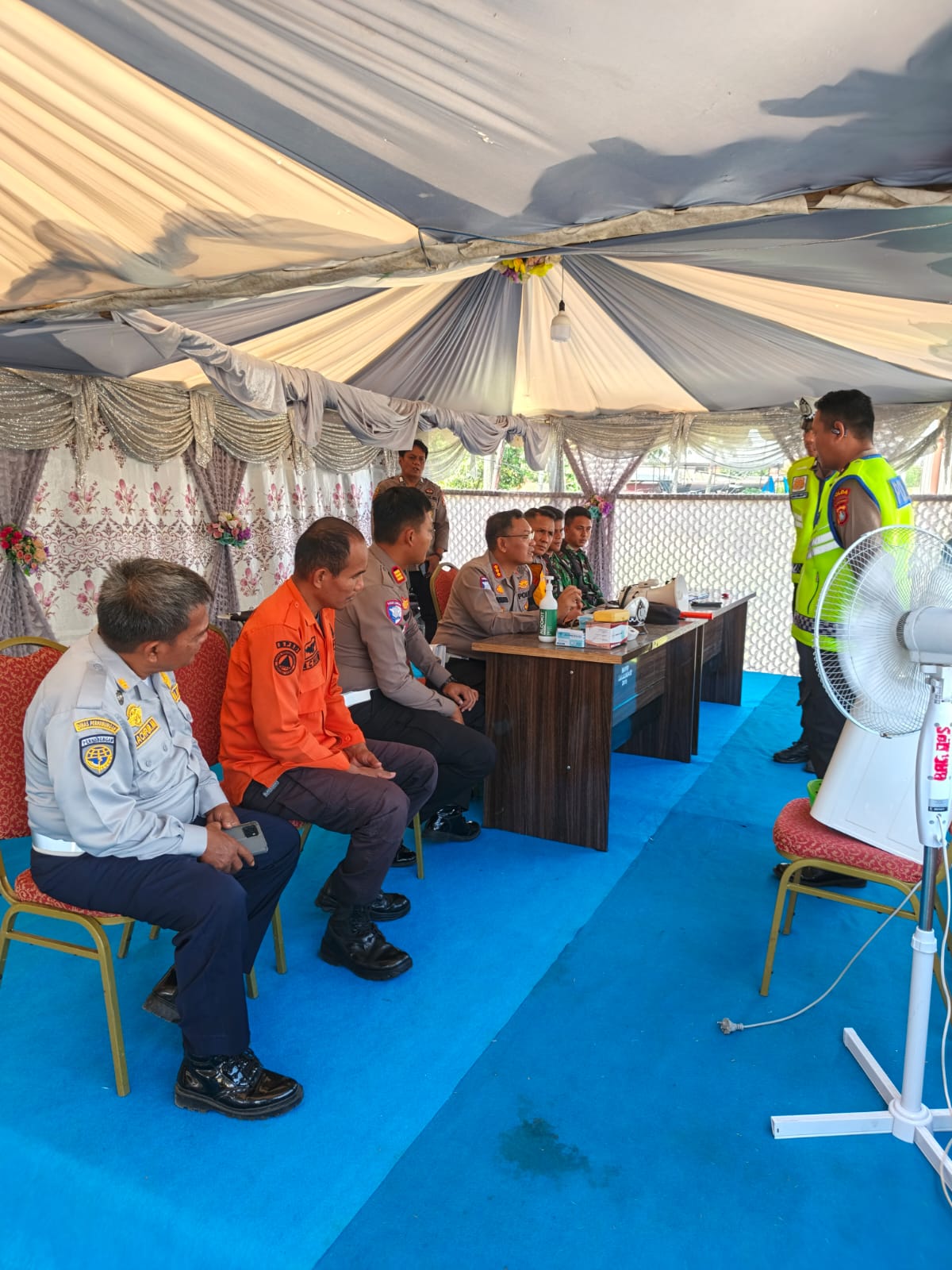 Dirlantas Polda Sulbar Cek Pos Pengamanan Operasi Ketupat di Mamuju