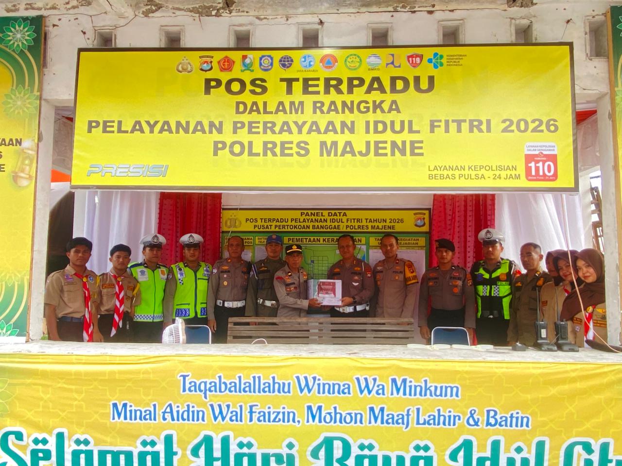 Mobile, Dirlantas Polda Sulbar Bersama Perwira Pastikan OPS Ketupat Marano Siap Melayani Masyarakat