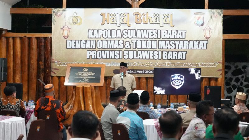 Halal Bihalal Kapolda Sulbar Bersama Tomas dan Ormas
