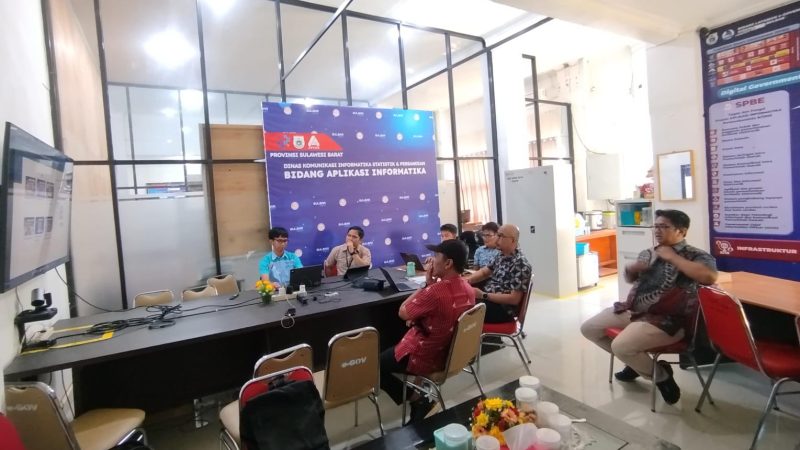 Tim SPBE Sekretariat DPRD Sulbar Perkuat Pengelolaan Website Lewat Koordinasi dengan DiskominfoSS