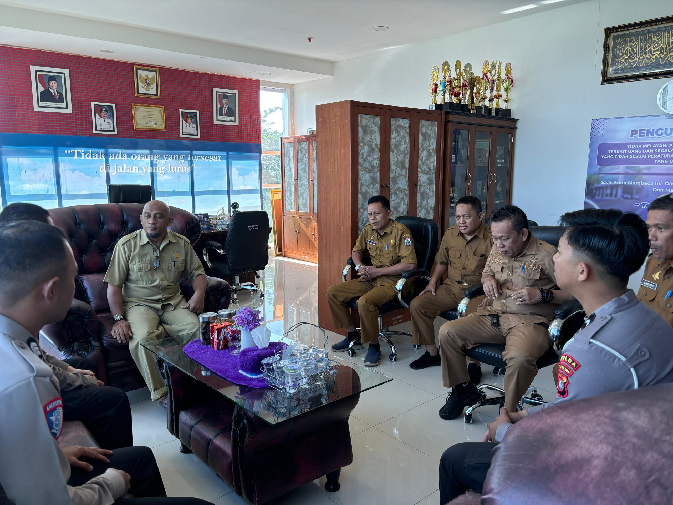 Ditlantas Polda Sulbar Bersama Disdik Bahas Pembentukan Sekolah Pelopor Keselamatan