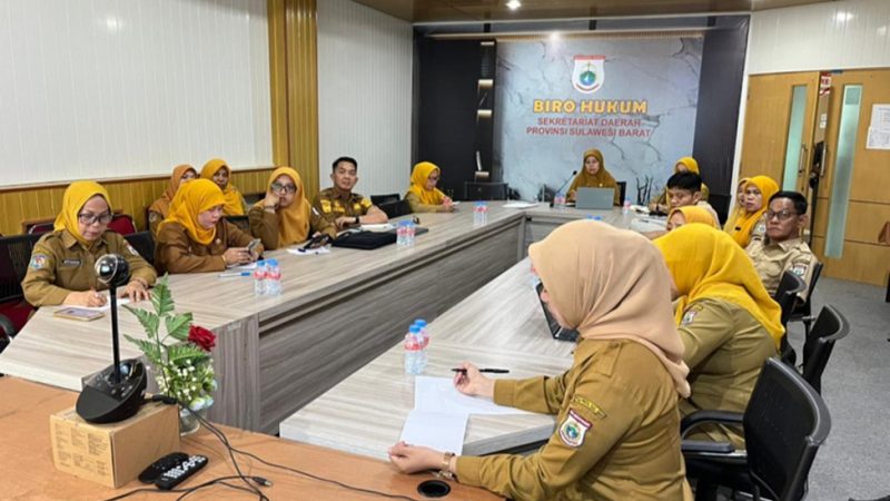 Biro Hukum Setda Sulbar Percepat Tindak Lanjut Pelaporan Data Penilaian Kepatuhan HAM