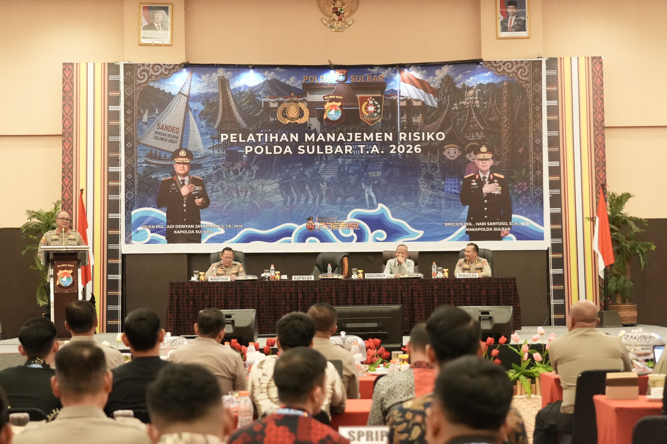 Bekali Personel Antisipasi Potensi Masalah, Polda Sulbar Gelar Pelatihan Manajemen Risiko