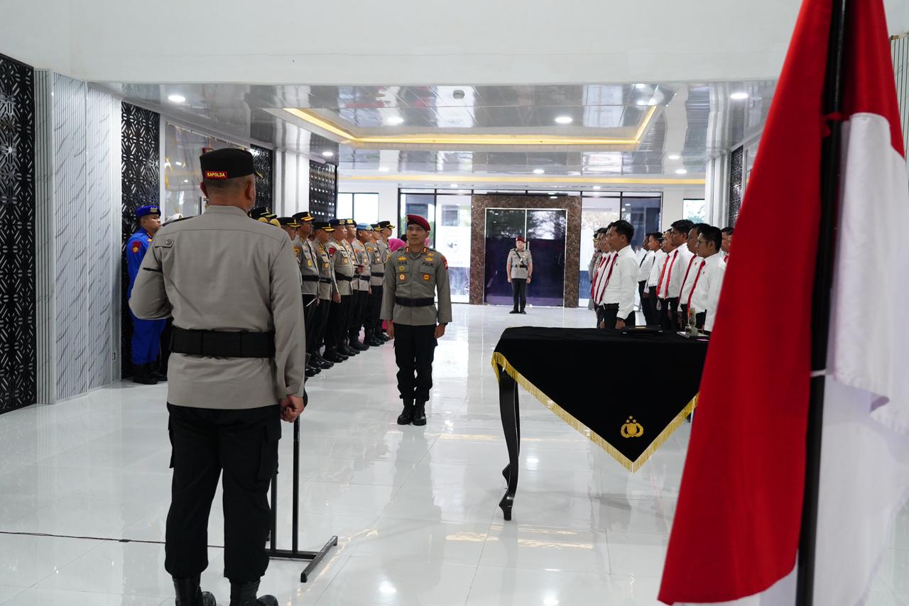 Kapolda Sulbar Pimpin Upacara Penyerahan Jabatan Dirnarkoba