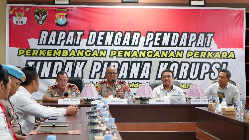 Kupas Tuntas Penanganan Perkara Korupsi, Kapolda Sulbar Pimpin RDP