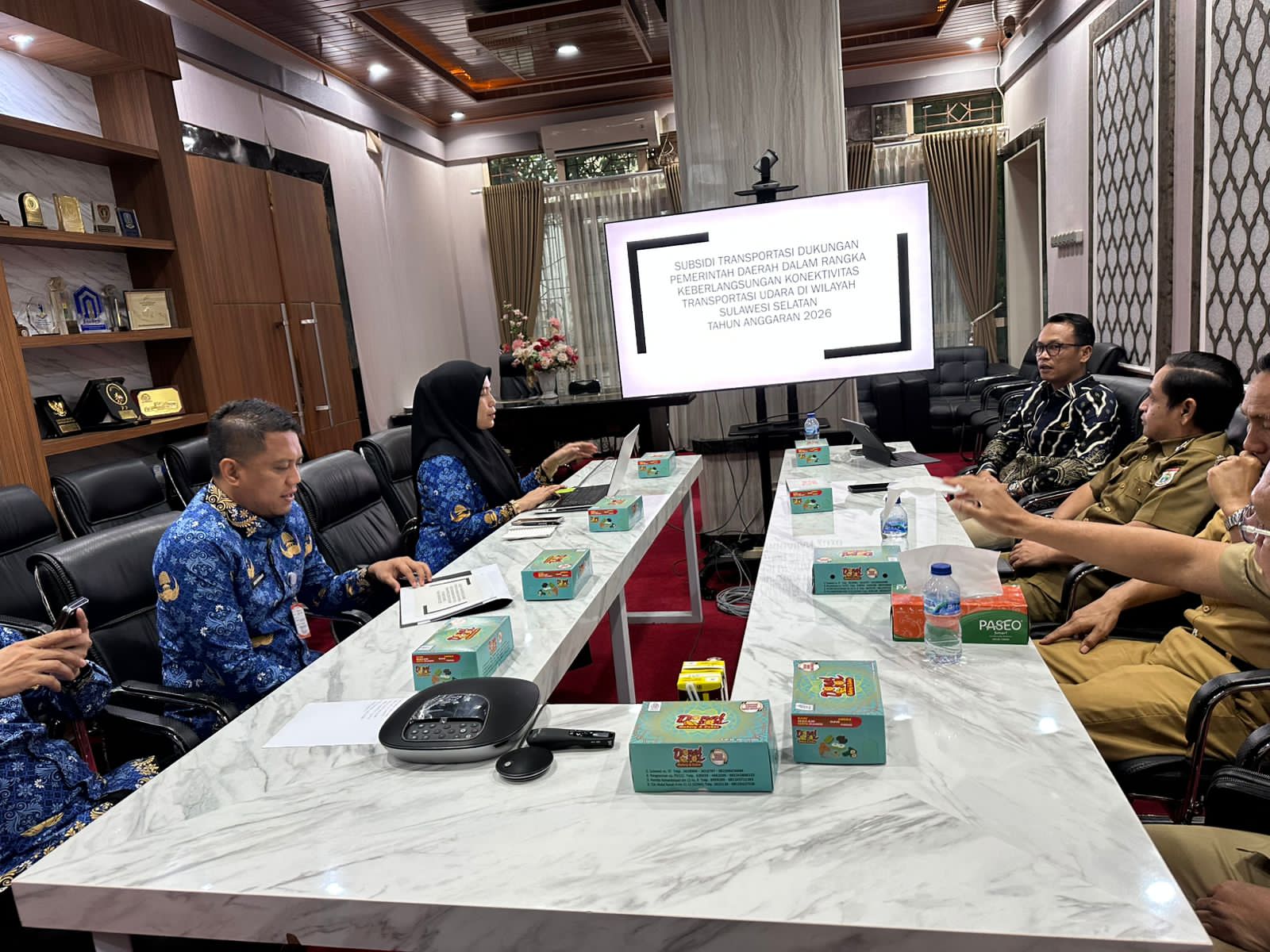 Karo Pemkesra Dampingi Sekprov Hadiri Rakor Kerjasama dengan Pemprov Sulsel