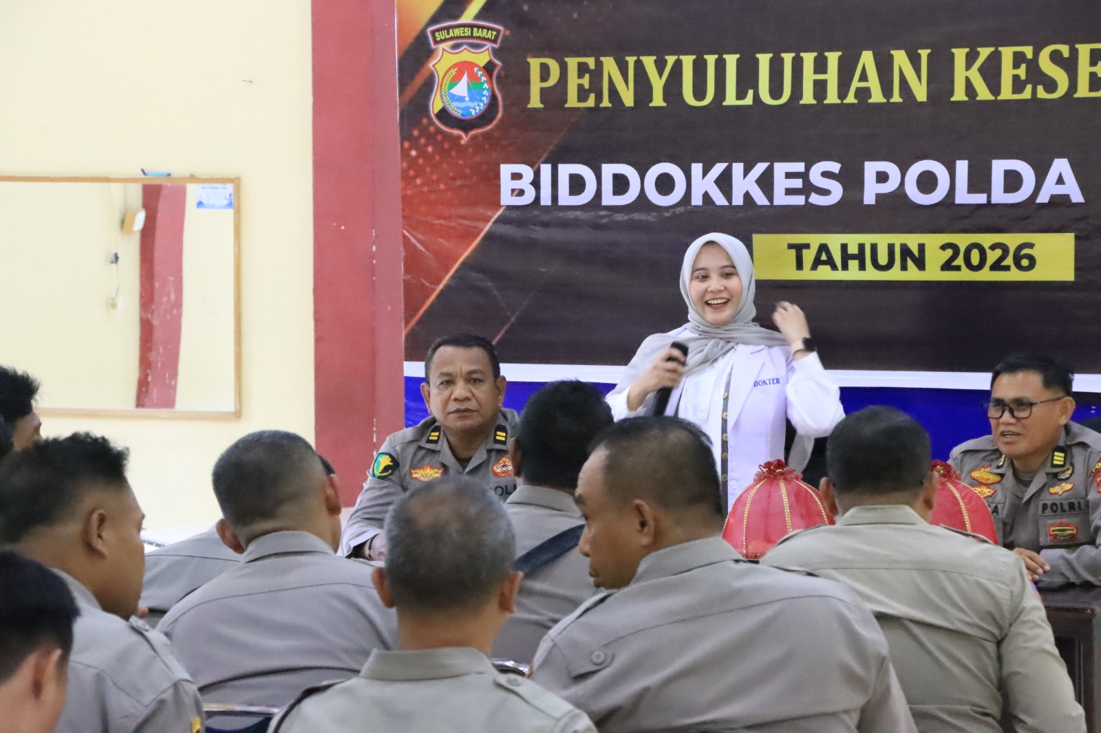 Bid Dokkes Polda Sulbar Gelar Penyuluhan Jantung dan Hipertensi di Polres Majene