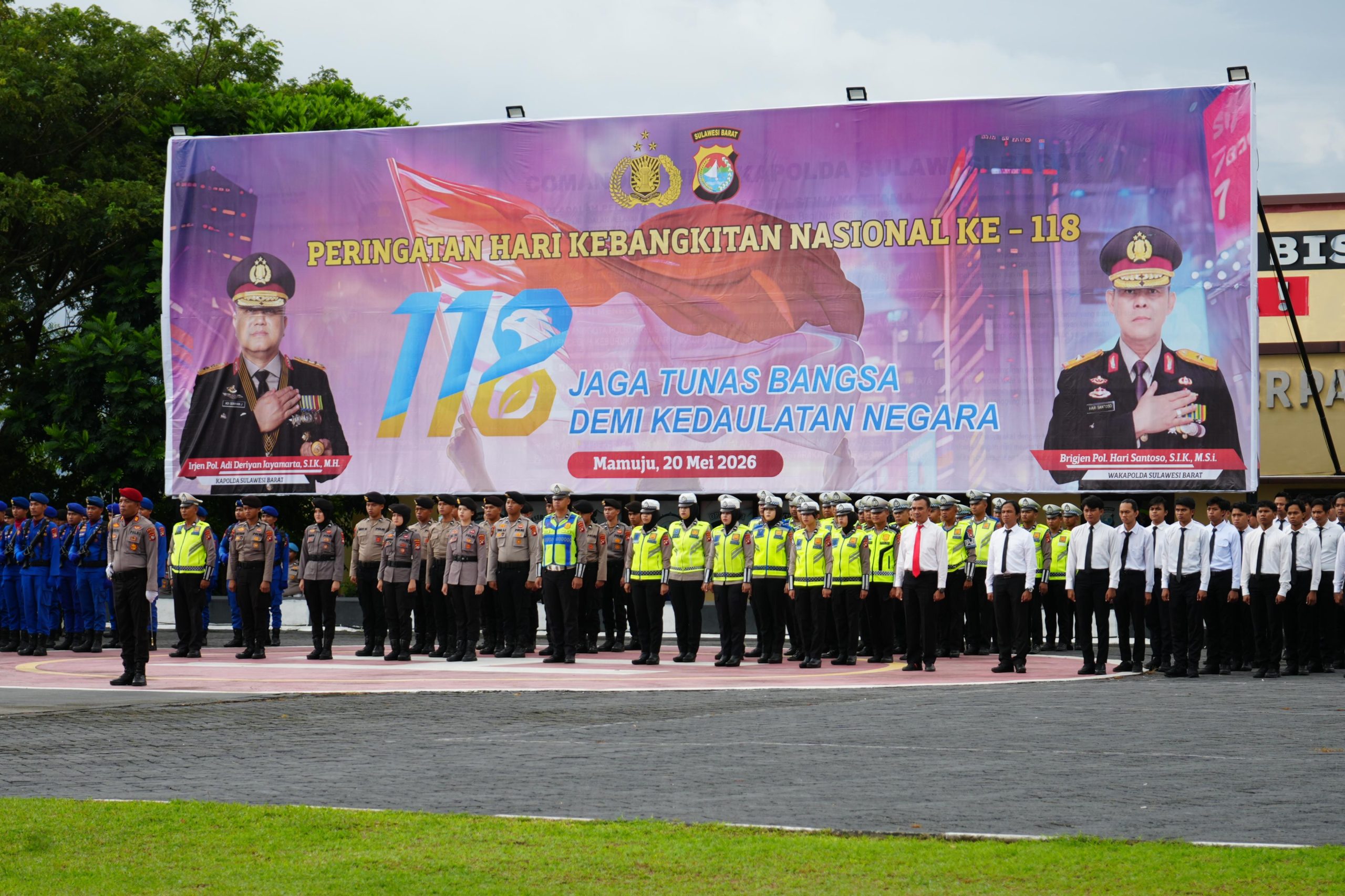 Polda Sulbar Teguhkan Komitmen Jaga Generasi dan Kedaulatan Negara di Peringatan Hari Kebangkitan Nasional