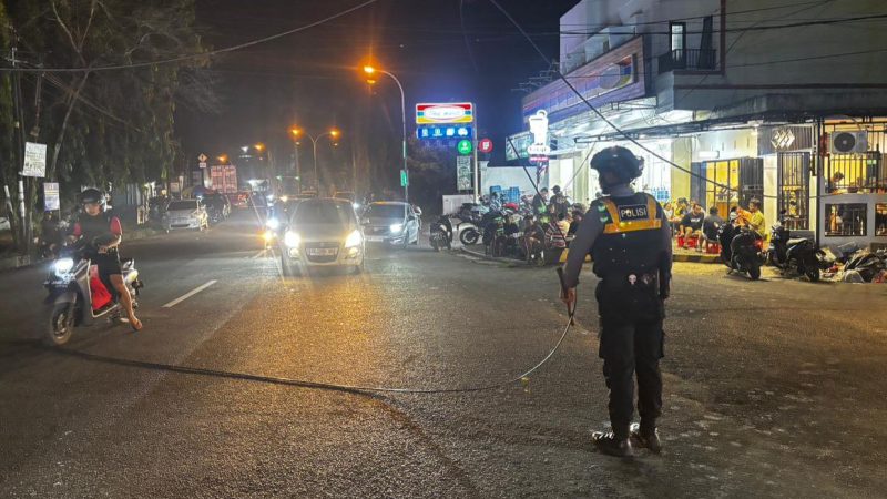 Patroli Malam Ditlantas Polda Sulbar: Hadir di Jalan Jaga Keamanan dan Ketertiban