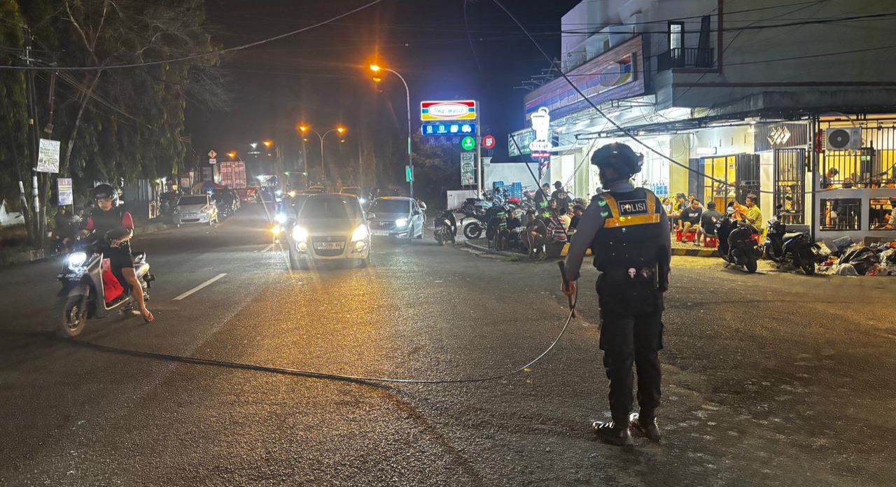 Patroli Malam Ditlantas Polda Sulbar: Hadir di Jalan Jaga Keamanan dan Ketertiban