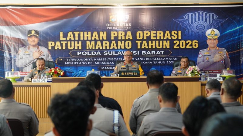 Latpra Patuh Marano 2026 Digelar, Kapolda Sulbar Tekankan Profesionalisme dan Pelayanan