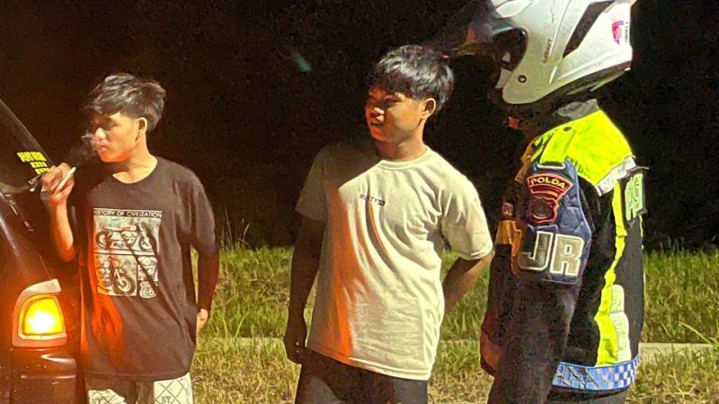 Ditlantas Polda Sulbar Gencarkan Patroli dan Edukasi Malam Hari yang Aman dan Selamat