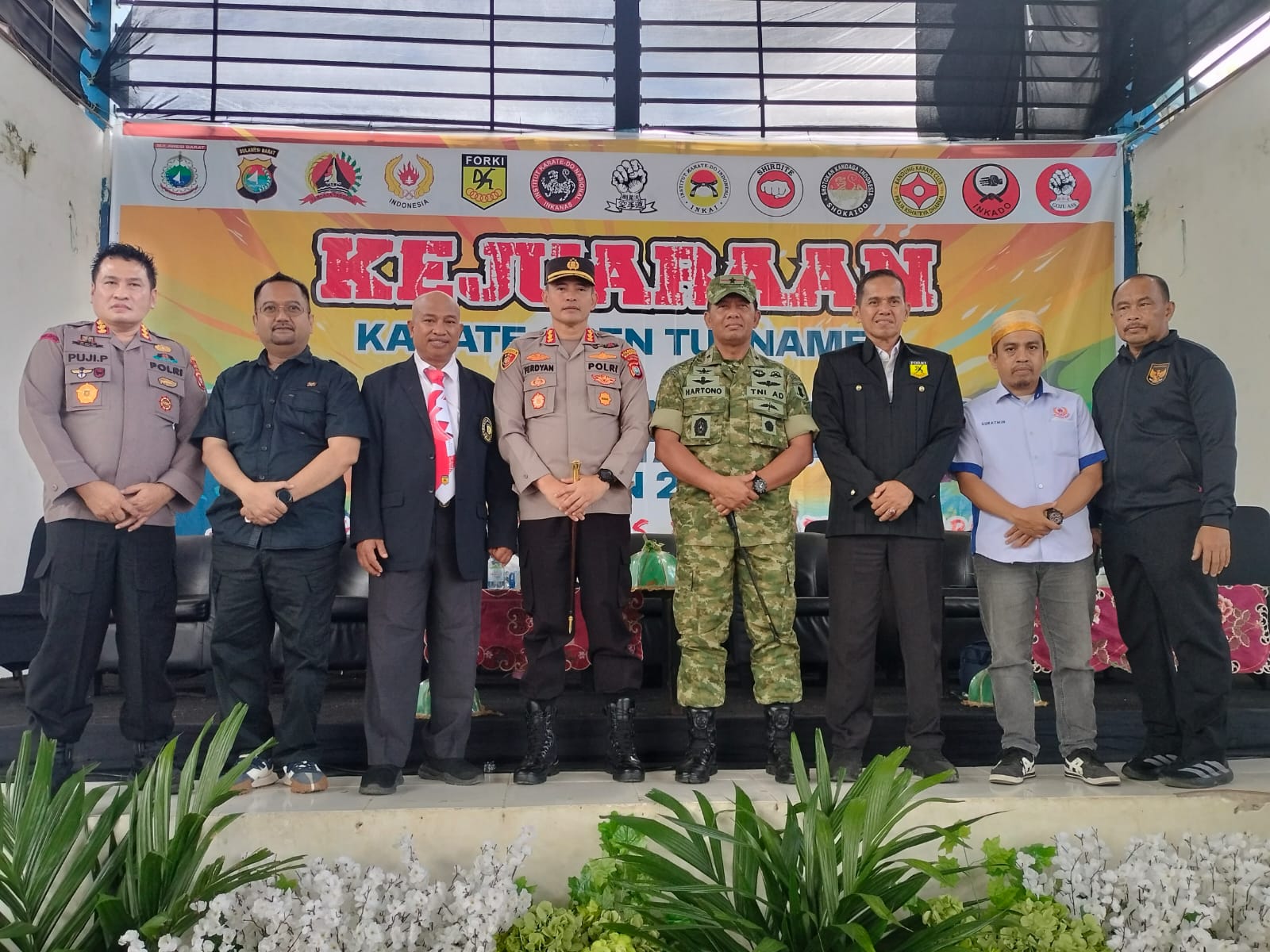 Buka Kejuaraan Karate, KONI Sulbar Targetkan Lahir Atlet Berprestasi Nasional