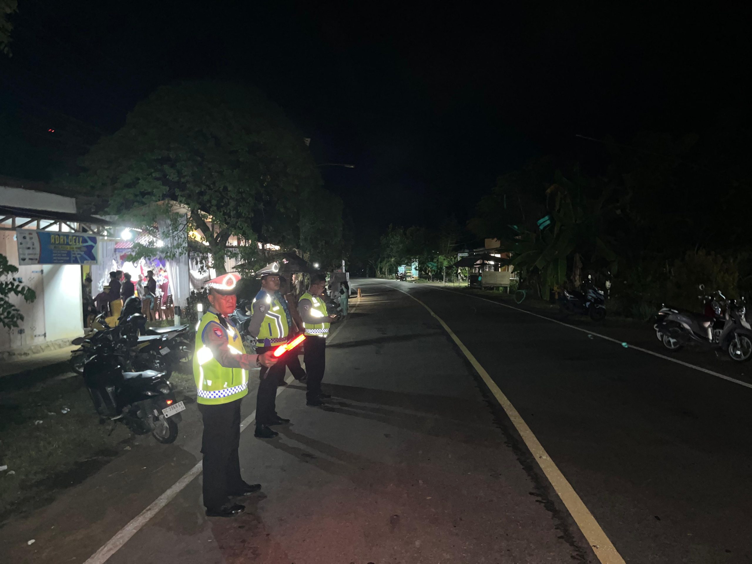 Patroli Malam PJR Ditlantas Polda Sulbar, Wujud Nyata Pelayanan Polantas Menyapa