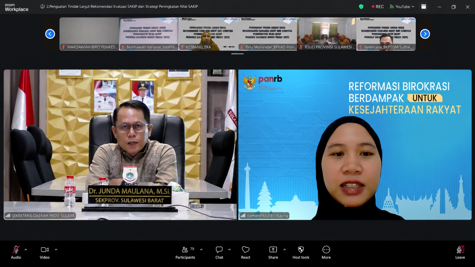 Perkuat Akuntabilitas Kinerja, Pemprov Sulbar Pacu Peningkatan Nilai SAKIP