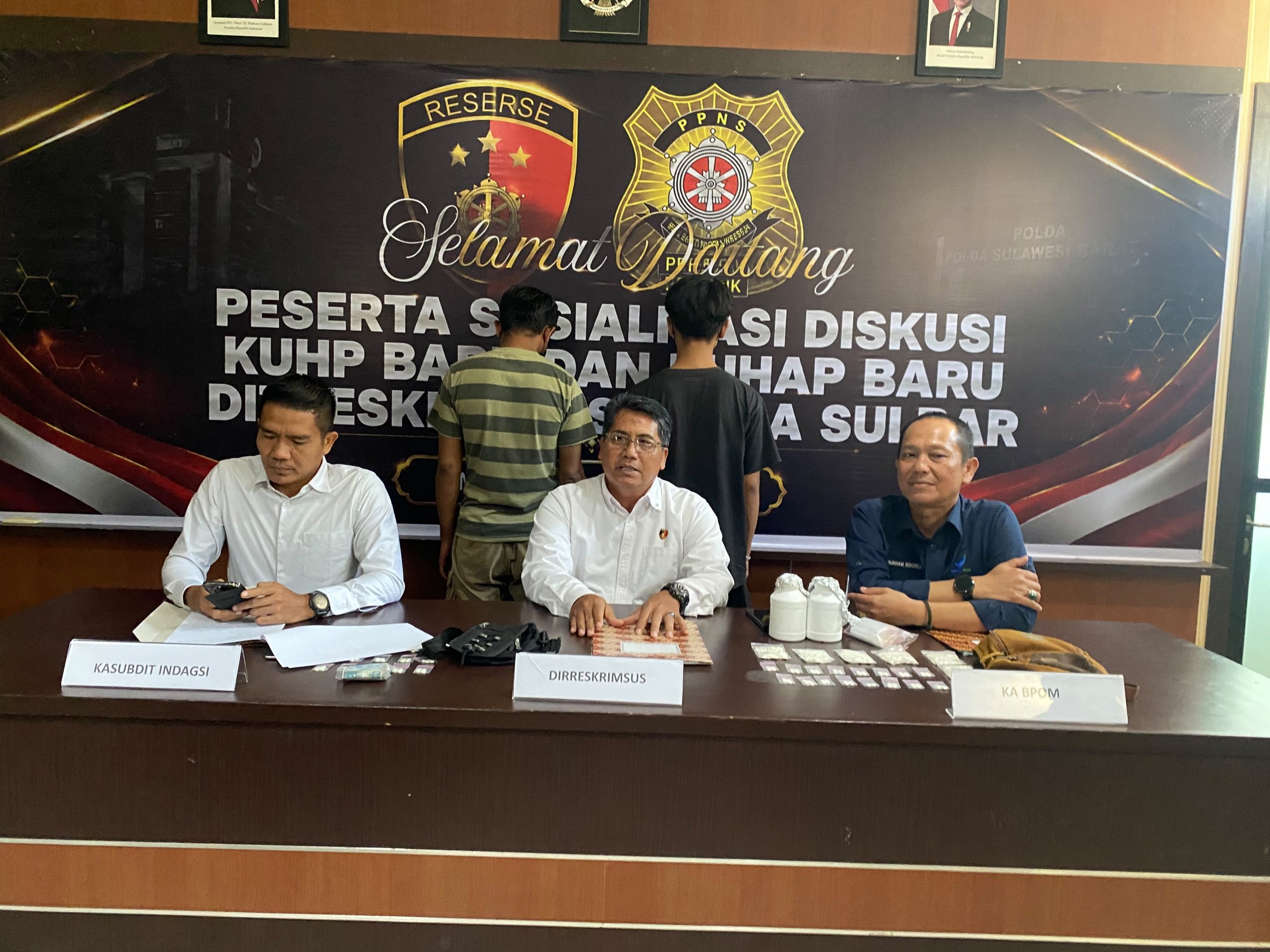 Polda Sulbar Ungkap Jaringan Peredaran Boje di Mamuju, 2 Pengedar Diamankan