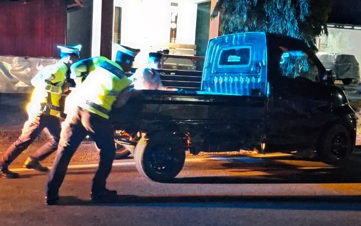 Patroli Malam Ditlantas Polda Sulbar, Hadir Melayani dan Sigap Membantu Masyarakat