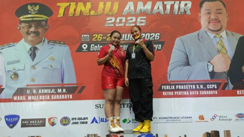 Tinju Sulbar Raih Tiga Medali Perak di Wali Kota Surabaya Cup 2026