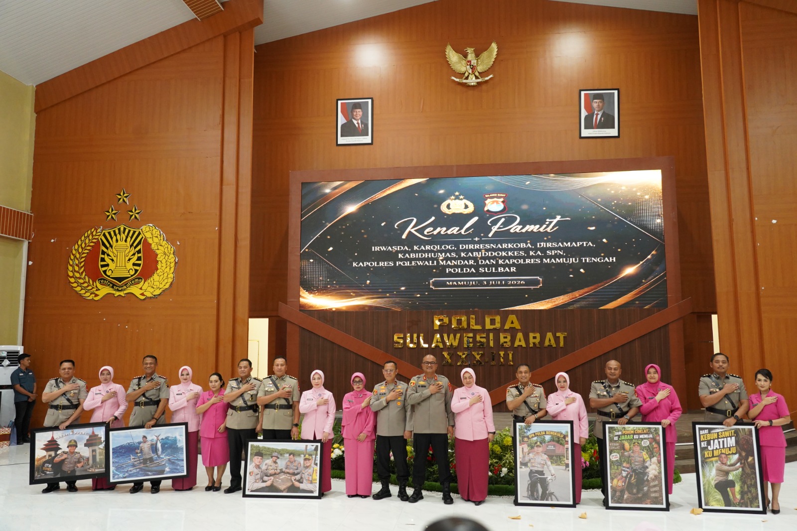 Kenal Pamit Pejabat Polda Sulbar, Kapolda: Jabatan Berganti, Pengabdian Tetap Abadi