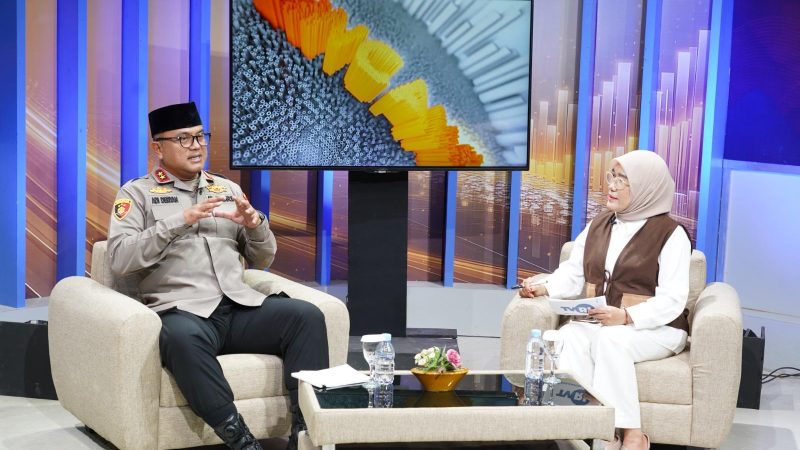 Di Bincang Malaqbi TVRI, Kapolda Sulbar Paparkan Tantangan dan Strategi Pelayanan Polri