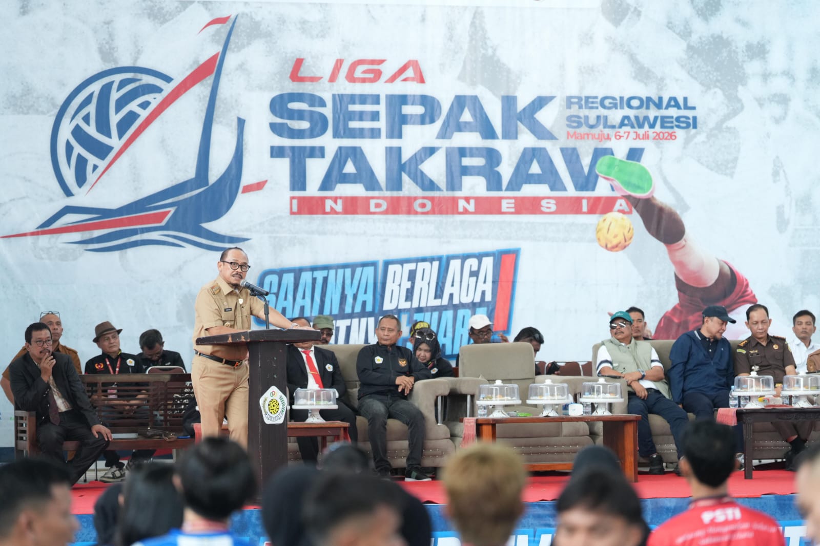 Buka Liga Sepak Takraw Regional Sulawesi, SDK Ingin Sulbar Kembali Berjaya